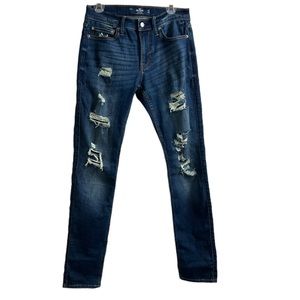 Hollister Stacked Skinny Ripped Jeans. Size W30 L 30.